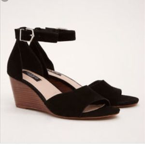 Torrid Collection Black Suede Wedges - 9W